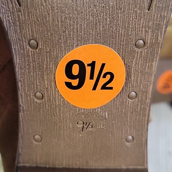 Sam Edelman Lynn Block Heel Side Zip Brown Suede Ankle Boots Womens Size 9.5 NEW - Picture 9 of 12